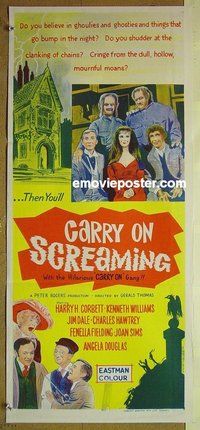 p147 CARRY ON SCREAMING Australian daybill movie poster '66 English sex!