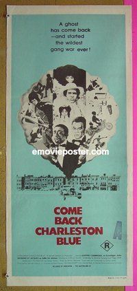 p174 COME BACK CHARLESTON BLUE Australian daybill movie poster '72 Harlem