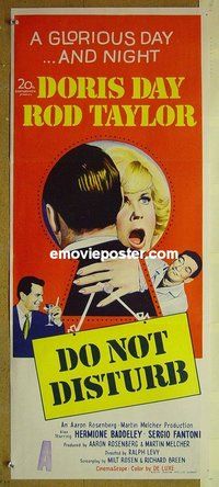 p232 DO NOT DISTURB Australian daybill movie poster '65 Doris Day, Taylor