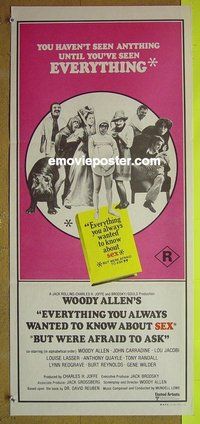 p257 EVERYTHING YOU ALWAYS WANTED TO KNOW ABOUT SEX Australian daybill movie poster