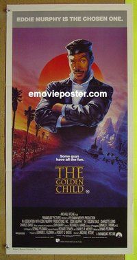 p330 GOLDEN CHILD Australian daybill movie poster '86 Eddie Murphy