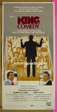 p418 KING OF COMEDY Australian daybill movie poster '83 DeNiro, Scorsese