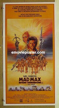 p458 MAD MAX BEYOND THUNDERDOME Australian daybill movie poster '85 Gibson