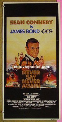 p519 NEVER SAY NEVER AGAIN Australian daybill movie poster '83 Connery
