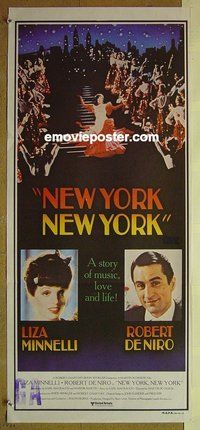 p520 NEW YORK NEW YORK Australian daybill movie poster '77 Robert De Niro