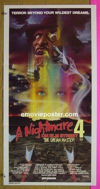 p524 NIGHTMARE ON ELM STREET 4 Australian daybill movie poster '88 Englund