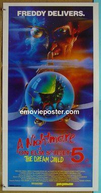 p525 NIGHTMARE ON ELM STREET 5 Australian daybill movie poster '89 Englund