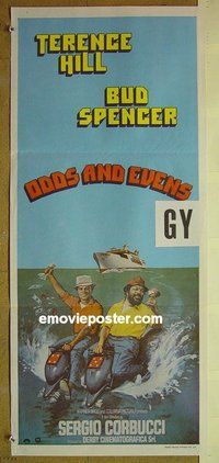 p531 ODDS & EVENS Australian daybill movie poster '78 Hill, Spencer