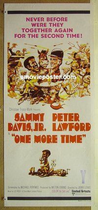 p542 ONE MORE TIME Australian daybill movie poster '70 Davis Jr., Lawford