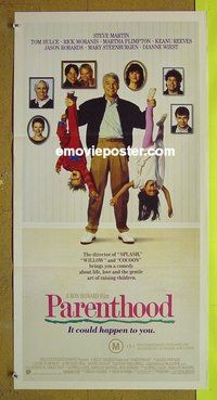 p563 PARENTHOOD Australian daybill movie poster '89 Steve Martin, Moranis
