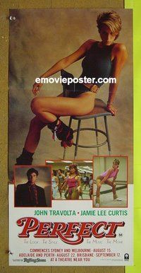p575 PERFECT Australian daybill movie poster '85 sexy Jamie Lee Curtis!