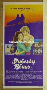 p601 PUBERTY BLUES Australian daybill movie poster '83 Bruce Beresford