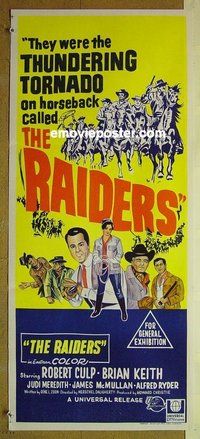 p609 RAIDERS Australian daybill movie poster '64 Culp, Keith