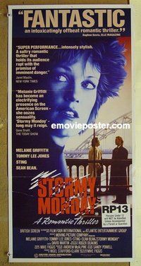 p736 STORMY MONDAY Australian daybill movie poster '88 Melanie Griffith, Jones