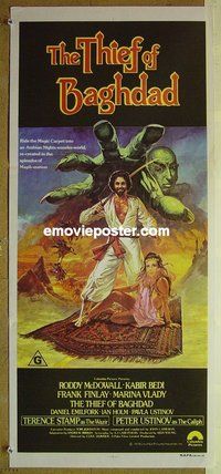 p770 THIEF OF BAGHDAD Australian daybill movie poster '79