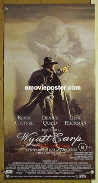 p856 WYATT EARP Australian daybill movie poster '94 Kevin Costner, Quaid
