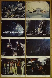m067 ALIEN 8 11x14 deluxe color stills '79 Sigourney Weaver, sci-fi!