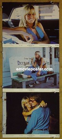 n153 DIRTY MARY CRAZY LARRY 3 11x14 deluxe color stills '74 Peter Fonda