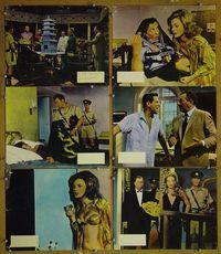 m939 FIVE GOLDEN DRAGONS 6 English lobby cards '67 Chris Lee