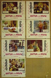 m773 DOCTOR IN THE HOUSE 7 English lobby cards '55 Dirk Bogarde