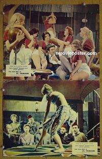 n351 PURE HELL OF ST TRINIAN'S 2 English lobby cards '61 Parker