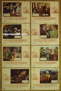 m648 TITFIELD THUNDERBOLT 8 English lobby cards '53 Holloway
