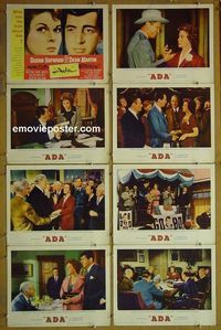 m056 ADA complete set of 8 lobby cards '61 Susan Hawyard, Dean Martin