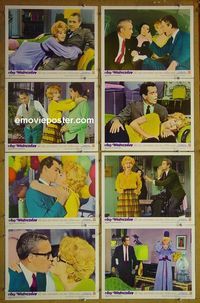 m077 ANY WEDNESDAY complete set of 8 lobby cards '66 Jane Fonda, Jason Robards
