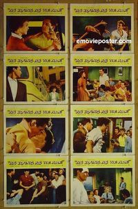 m085 AS YOUNG AS WE ARE complete set of 8 lobby cards '58 bad teens!