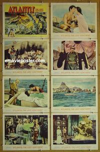 m088 ATLANTIS THE LOST CONTINENT complete set of 8 lobby cards '61 George Pal