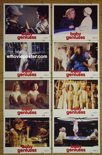 m090 BABY GENIUSES complete set of 8 lobby cards '99 Kathleen Turner, Lloyd