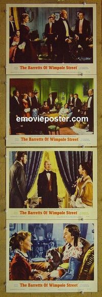 n073 BARRETTS OF WIMPOLE STREET 4 lobby cards '57 Jones