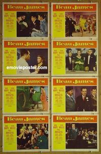 m105 BEAU JAMES complete set of 8 lobby cards '57 Bob Hope, Vera Miles