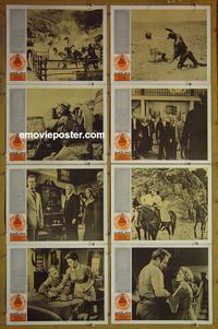 m114 BIG COUNTRY complete set of 8 lobby cards R60s Gregory Peck, Burl Ives