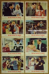 m447 MGM'S BIG PARADE OF COMEDY complete set of 8 lobby cards '64 best scenes!