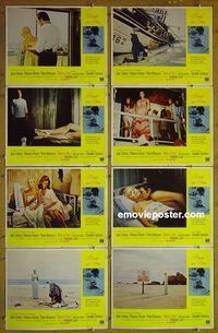 m121 BIRDS IN PERU complete set of 8 lobby cards '68 sexy Jean Seberg!