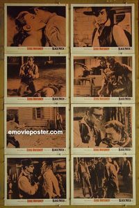 m122 BLACK PATCH complete set of 8 lobby cards '57 George Montgomery