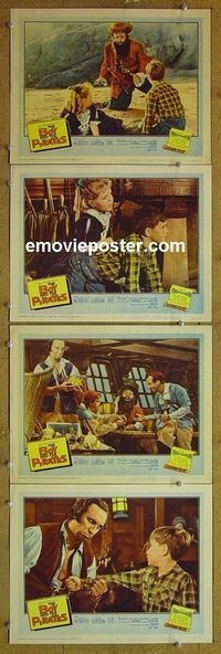 n079 BOY & THE PIRATES 4 lobby cards '60 Charles Herbert