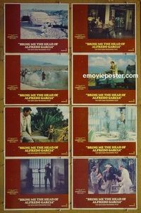 m140 BRING ME THE HEAD OF ALFREDO GARCIA complete set of 8 lobby cards '74 Oates