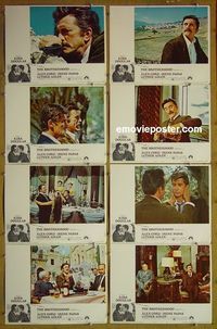 m142 BROTHERHOOD complete set of 8 lobby cards '68 Kirk Douglas, Alex Cord