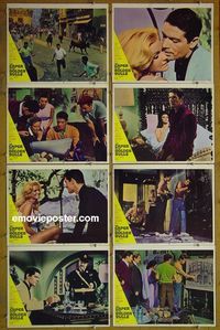 m152 CAPER OF THE GOLDEN BULLS complete set of 8 lobby cards '67 Boyd, Mimieux