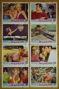 m164 CHINESE ADVENTURES IN CHINA complete set of 8 lobby cards '65 Ursula Andress