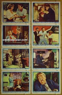 m194 DEAD RINGER complete set of 8 lobby cards '64 Bette Davis, Karl Malden