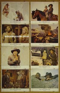 m196 DEAF SMITH & JOHNNY EARS complete set of 8 lobby cards '73 Anthony Quinn
