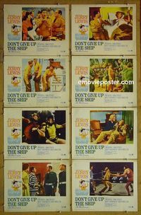 m215 DON'T GIVE UP THE SHIP complete set of 8 lobby cards R63 Jerry Lewis