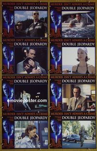 m217 DOUBLE JEOPARDY complete set of 8 lobby cards '99 Tommy Lee Jones, Judd