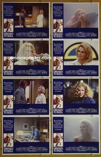 m220 DRESSED TO KILL complete set of 8 lobby cards '80 Michael Caine, De Palma