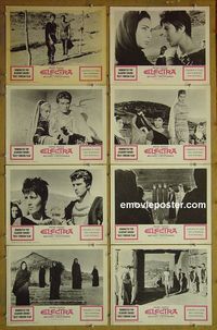 m224 ELECTRA complete set of 8 lobby cards '62 Greek, Irene Papas