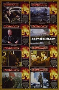 m229 ENEMY AT THE GATES complete set of 8 lobby cards '01 Jude Law, Fiennes