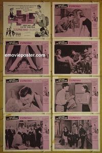 m236 EXPRESSO BONGO complete set of 8 lobby cards '60 Laurence Harvey